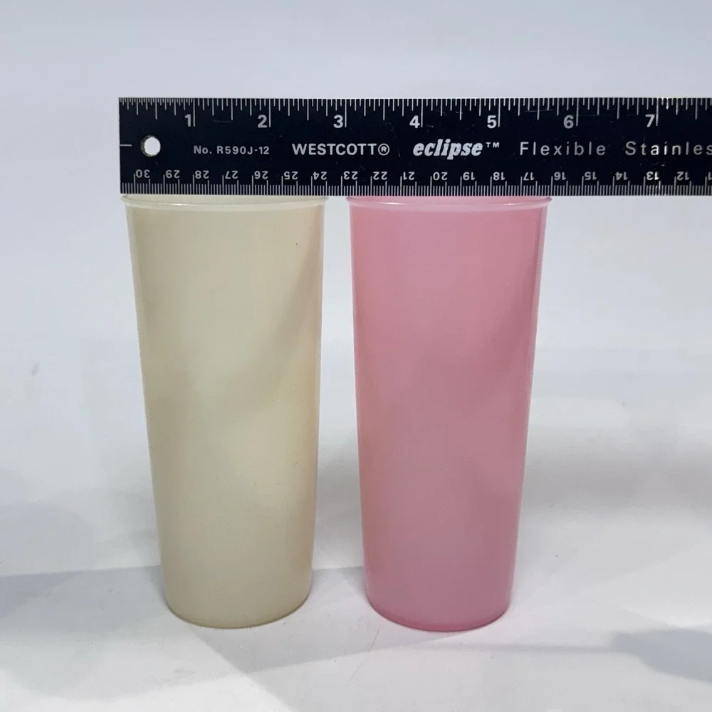 Vintage Tupperware Plastic Cups Tumblers Lot of 8‎ Various Colors & Years